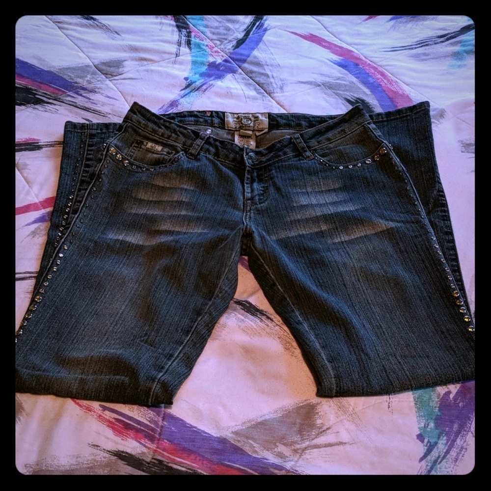 Jell Women's Studded Denim Jeans